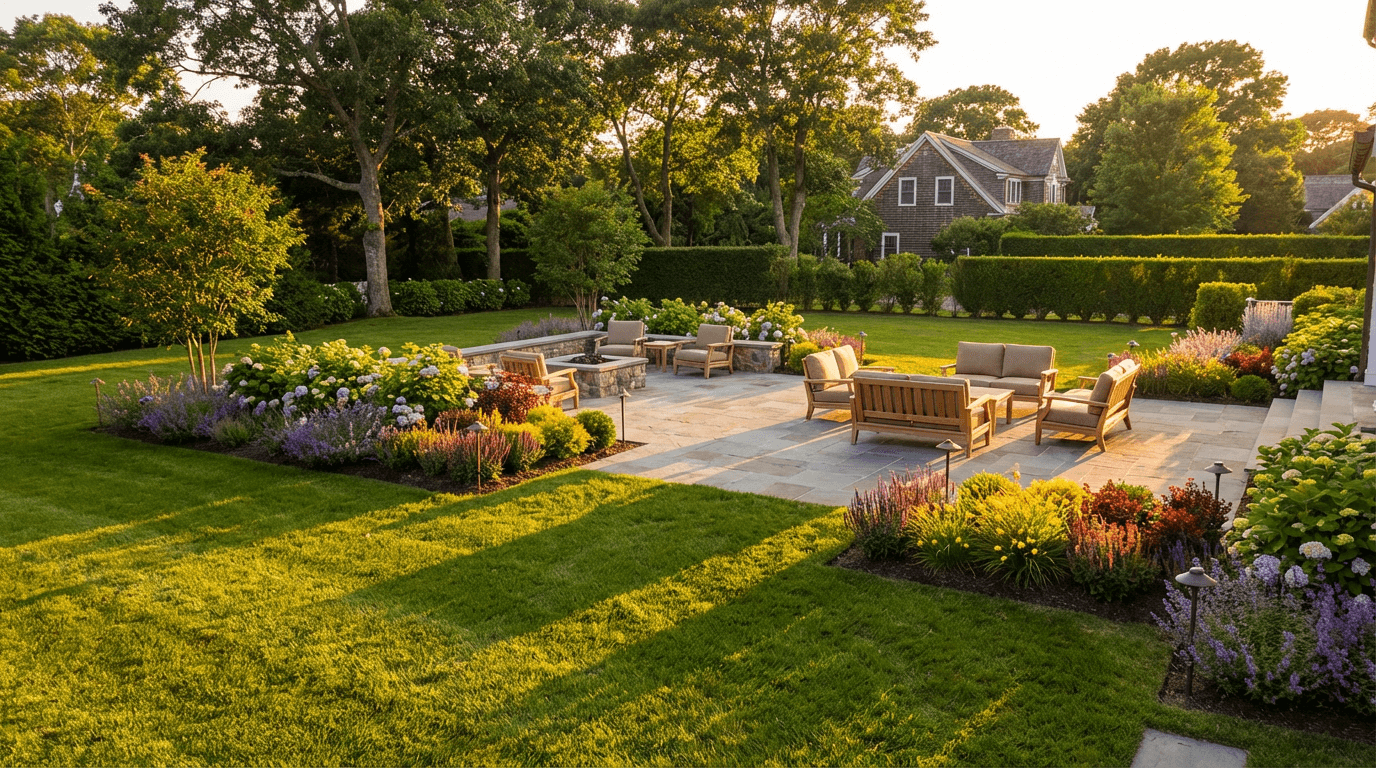 Professional hardscape landscape installation in Rapid City with stone pathways and retaining walls